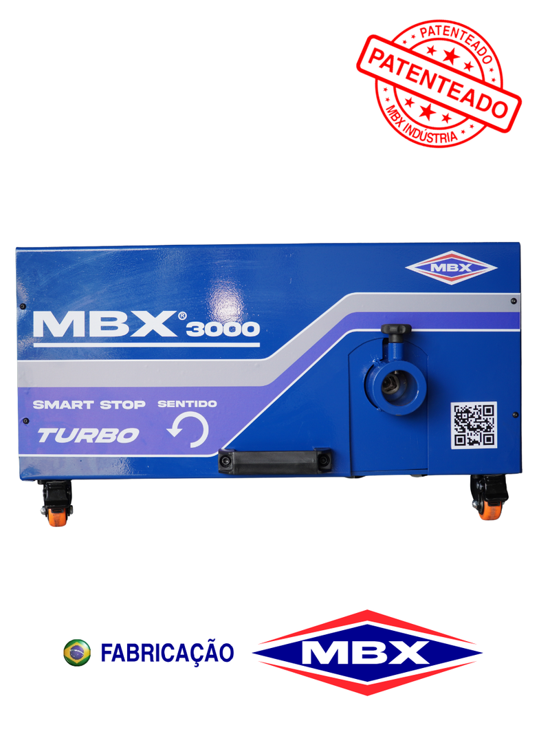 MBX 3000 E TURBO - Máquina Rotativa Elétrica - Limpeza Interna de Tubulações - Sistema Smart Stop