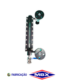 Indicador de nível reforçado visor vidro controle fluxo