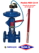 Válvula de extração de lodo com alavanca