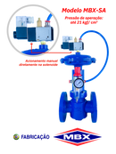 Válvula de descarga MBX sem alavanca