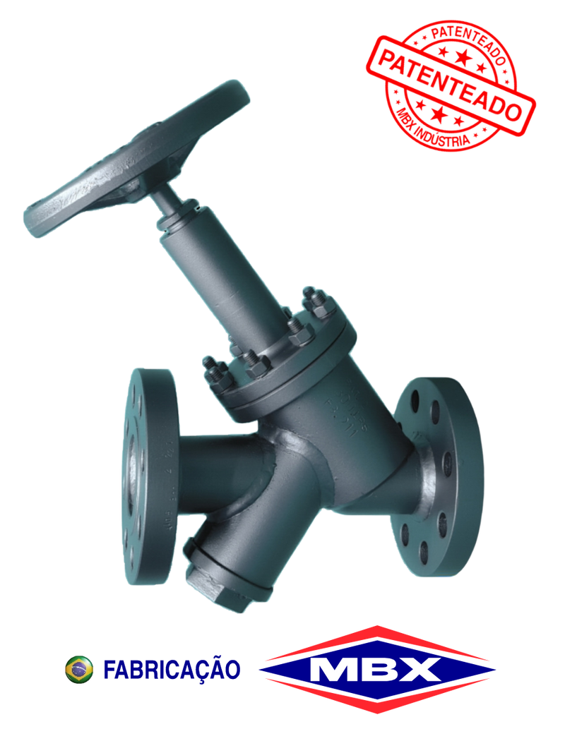 MBX Globe Valve for Straight Pass Shutoff Steam with VFB 2" Conjugated Strainer (150/300 lbs) 